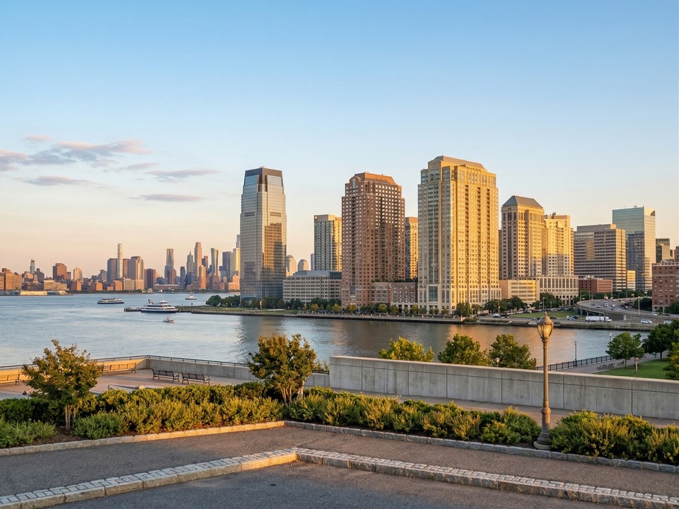 The bright downtown New Jersey skyline beautifully represents the statewide CareWorks ABA service area.