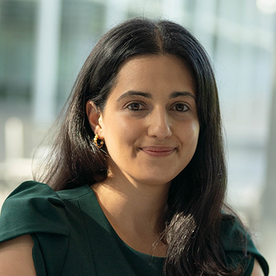 Professional headshot of Sadaf Sarnaghi, MS BCBA specializing in early intervention and desensitization programming in Virginia.